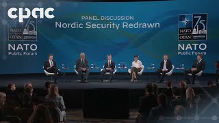 Defence Minister Bill Blair takes part in NATO panel on Nordic security – July 10 2024 [upl. by Rohclem]