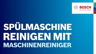 Maschinenreiniger von Bosch So reinigst amp pflegst du die Spülmaschine  Bosch Geschirrspüler Hilfe [upl. by Booze]