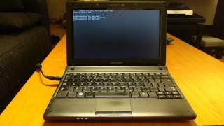 arch linux on a netbook boots pretty quickly [upl. by Ihsar183]