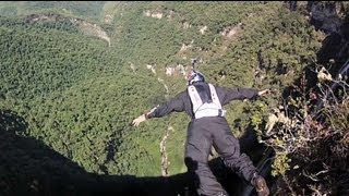 Waterfall BASE Jump in Peru [upl. by Cammy46]