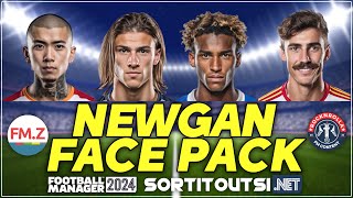 Check out this FANTASTIC UltraRealistic NEWGAN Face Pack for Football Manager 2024 [upl. by Santana798]