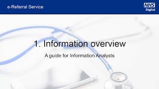 The NHS eReferral Service — Information overview  NHS Digital [upl. by Eitsyrhc]