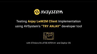 LwM2M client implementation test with Try Anjay developer tool using STM board running Zephyr OS [upl. by Akemej507]