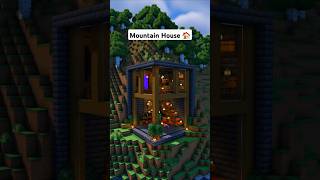 Minecraft Modern Mountain House 🏠 minecraft [upl. by Loria]