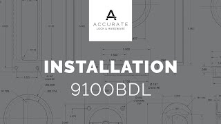 9100BDL Barn Door Lock Installation Instructions [upl. by Evangelia]