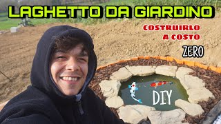 COME REALIZZARE UN LAGHETTO IN GIARDINO CON 50 EURO [upl. by Anatnas]