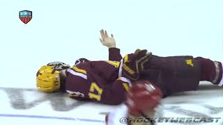 Massive NCAA and College Hockey Hits [upl. by Nylleoj]