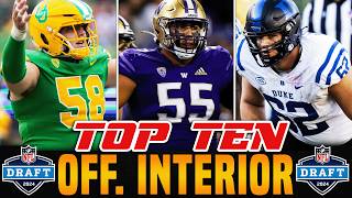 Top Interior Offensive Linemen in the 2024 NFL Draft  Guard amp Center Rankings [upl. by Lesna]