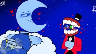 Caine amp Moon Go On A Date  The Amazing Digital Circus  FUNNY ANIMATIONS [upl. by Nahtiek]