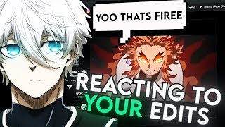 Reacting To YOUR Anime Edits molobreact1 [upl. by Tudor]