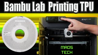 Bambu Lab X1 amp P1S Printing TPU  Its This Easy [upl. by Brina683]