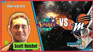 Free WNBA Betting Pick Los Angeles Sparks vs Phoenix Mercury 62824 Scotts Selections [upl. by Tanner558]