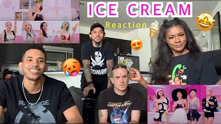 BLACKPINK ICE CREAM REACTION [upl. by Chancelor]