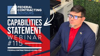 FCA Webinar 115  Capability Statement Best Practices [upl. by Aniroc]