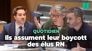 Yann Barthès et Julien Bellver assument de ne pas inviter délus RN dans quotQuotidienquot [upl. by Annoved227]