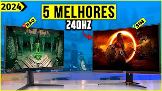 Os 5 Melhores Monitor 240Hz Em 2024  Tem Bom e Barato IPS e Muito Mais [upl. by Aekerly]