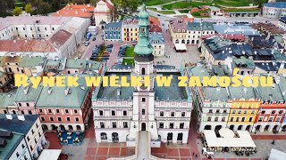 Zamość Rynek Wielki z lotu drona DJI Mini2 4K [upl. by Ttirrej]