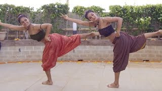 MUKTI amp SHAKTI MOHAN FUSION DANCE ON SHAPE OF YOU CARNATIC MIX BY INDIAN RAGA FEAT ADITYA RAO [upl. by Neevan]