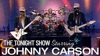 ZZ Top Make Their First Appearance on Live Television  Carson Tonight Show [upl. by Narol]