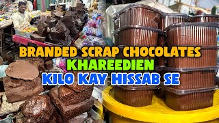 Branded Scrap Chocolates Purchased In Kgs  Jodia Bazar Karachi  Nasir Haroon Vlogs [upl. by Patty762]