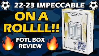 ON A ROLL 202223 Impeccable FOTL EPL Soccer Panini Hobby Box Review [upl. by Gordon]