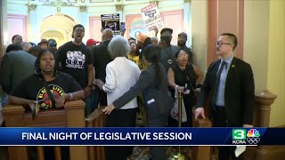 Protest erupts at California State Capitol because of stalled reparations proposals [upl. by Ike900]