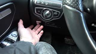 How to Enable or Disable Electric Handbrake in Mercedes V Class W447 2014  now [upl. by Arvell]