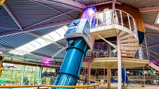 XSTREAM Vertical ROCKET WaterSlide at TIKIBAD Duinrell Waterpark [upl. by Halimak]