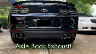 2021 Camaro SS  Kooks 3 in Axle Back Exhaust [upl. by Aigil773]