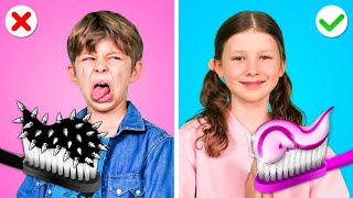 Good VS Bad Kids  Cool Hacks for Smart Parents and Funny Situations by Gotcha Hacks [upl. by Kampmeier228]