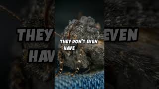 Moths eat clothes animalfacts naturemyths mythsbusters wildlife shorts [upl. by Mahla]