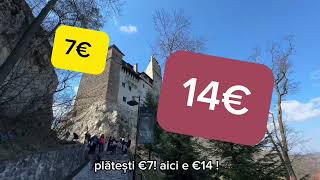 La Bran e 14 euro intrarea La Contele de Monte Cristo e 7 🤪 [upl. by Inoliel]