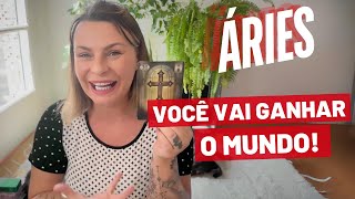 ÁRIES ♈️ FIQUEI TODA ARREPIADA VOCE VAI GANHAR O MUNDO CHEGA DE SE ARRASTAR [upl. by Ahsikyt]