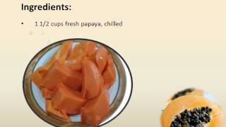 Tropical Papaya Batido  A Papaya Juice Recipe [upl. by Yehudi]