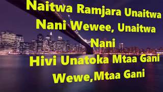 OTILE BROWN FT BARAKAH DAH PRINCE  NISEME NAWE OFFICIAL VIDEO LYRICS [upl. by Simons362]