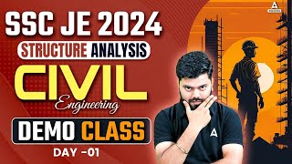 SSC JE 2024  Structure Analysis  Civil Engineering  Useful for SSC JE amp RRB JE 2024  Day 1 [upl. by Nahtiek]