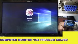 HOW TO FIXREPAIR MONITOR VGA Computer display problem solved [upl. by Ettelegna682]