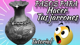 Cómo hacer un jarrón de barro o arcilla❓ alfarería manualidades diy tutorial [upl. by Tadich751]