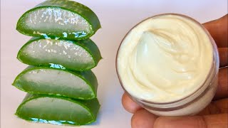 FRESH ALOE VERA GEL amp SHEA BUTTER Whipped Cream For Face Body and Hair [upl. by Willtrude984]