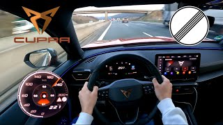 2024 Cupra Formentor 14 TSI EHybrid 245PS TOP SPEED GERMAN AUTOBAHN DRIVE POV 221kmh [upl. by Asiruam]