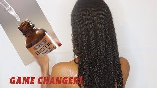 How to Grow Hair Fast LIQUID BIOTIN for Rapid Hair Growth and Less Shedding Natural Hair [upl. by Analiese732]