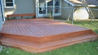 How to Build a Ground Level Deck [upl. by Ocnarf]