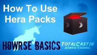 How To Use Hera Packs  Howrse Basics [upl. by Irbua412]