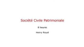 Société civile SCI  patrimoine du chef dentreprise [upl. by Mohkos]