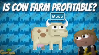 Is COW FARM Profitable DAILY 20WL  Growtopia [upl. by Huesman318]