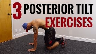 Posterior Pelvic Tilt Exercises for Correcting Anterior Pelvic Tilt [upl. by Nnylacissej]