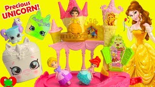 Genie Plays With Princess Magical Movers Shopkins Precious Unicorn Pet Pod [upl. by Herr]