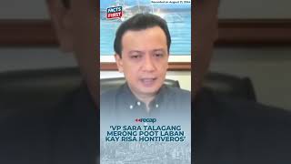 VP Sara Duterte vs Sen Risa Hontiveros [upl. by Etnohc]