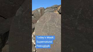 Todays Mask Ancient Rock Art Kachina or Supernatural Being Petroglyph National Monument Part 5 [upl. by Otilia]