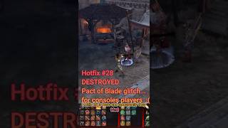 Hotfix 28 Tried to kill Pact of the Blade glitchbg3 baldursgate3 exploit glitch fyp patch [upl. by Natie]